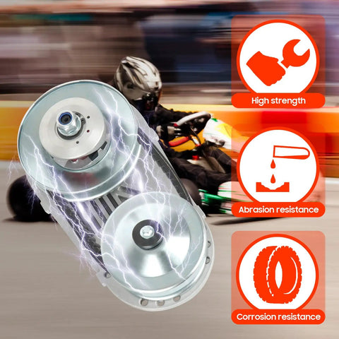 30 Series Torque Converter Kit For Go Karts And Mini Bikes 2 To 7 HP with high strength, abrasion, and corrosion resistance features
