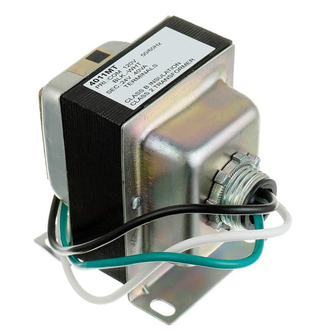 Image of 24V 40VA Thermostat And Doorbell Transformer, Power Supply For Nest Ecobee Sensi Honeywell Thermostats, showing wires and casing.