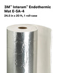 Top Shelf Endothermic Firestop Mat For Power Cables And Steel Conduits 24 5 In By 20 Ft Roll with reflective surface.