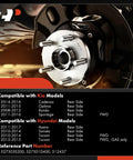 Rear Wheel Bearing And Hub Assembly 5 Lug Compatible With Hyundai Tucson 2010 To 2015 Sonata 2010 To 2014 Azera 2011 To 2017