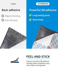 Comparison of basic vs. 3M adhesive features on Self Adhesive Faux Teak Boat Flooring 48x16.8 Inches With 3M Adhesive Backing