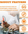 Person using No Clean Solder Flux Paste, Lead Free, 30mL With 2 Metering Tools For LED SMD PCB BGA Electronics Soldering