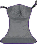 The Ultimate Patient Aid Full Body Mesh Sling for Safe and Effortless Bed to Wheelchair Transfers with reinforced straps.