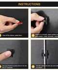 Self Adhesive Cable Clips With 3M Adhesive For Tidy Cables Wire Holder Clamp installation steps on wall surface