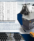 Heavy Duty Workhorse Electric Roll Bender For Steel And T Bars Industrial Three Roller Metal Round Bender with features and specifications.