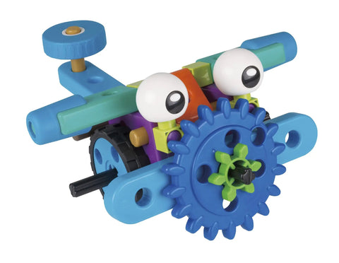 Robot Engineer STEM Kit for Kids Kid Friendly Build 10 Non Motorized Robots with colorful gears and eyes