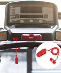 Universal Treadmill Safety Key Magnetic Replacement For Most Treadmills No Sweat Emergency Stop Rectangle Key Quick Stop Accessory For Running Machines Safe Workouts, red ABS plastic magnetic clip