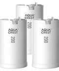 Faucet Water Filter Cartridge For DuPont FMC303X Replacement, 200 Gallon, 3 Pack, coconut activated carbon block, white cartridges