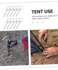 10 Pack Tent Pole Connectors with Single Needle Ring for Quick Setup and Takedown, Camping Tent Repair Parts in use on ground