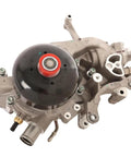 Leak Resistant Engine Coolant Pump With Smooth Bore Channels And Beefy Roller Bearings That Plug Straight In, top view showing detailed components.