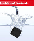 Foam Sleeve Filter Replacements For Most Wet Dry Vacuum Cleaners 5 Gallon And Up 5 Pack shown being washed under a tap