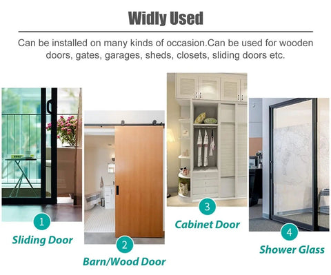C-Shaped Push Pull Door Handle Set For Glass Doors With Round Tube Built To Last White Finish 25mm And 1 Inch Diameter Paired Stainless Steel Door Pull Hardware For Bathroom Kitchen Studio, for sliding, barn, cabinet and shower glass doors