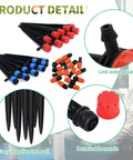Components of the Ultimate Drip Irrigation Kit For Garden Watering System With 30 Meter 100 Foot Length Automatic Irrigation And Adjustable Water Volume