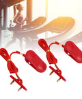 Two Pack Universal Treadmill Safety Key Emergency Stop Switch for running machines, gym equipment compact ABS key in bright red.