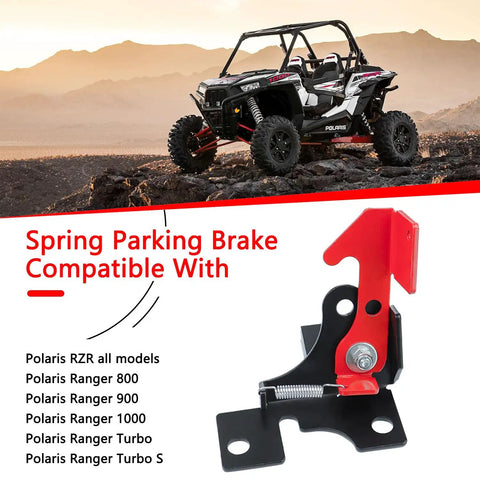 Beefed Up Heavy Duty Spring Parking Brake Accessory for RZR and Ranger UTVs Fits all models including 800 900 1000 Turbo Turbo S