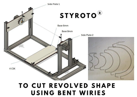 Kickass Eps Styrofoam Cutting Machine For Crafting Sick Revolved Shapes Like Cylinders Cones Balls Pillars Snowmen And Bells With Hella Precise Stepper Motor Speed Adjustment