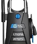 Beast Mode Electric Pressure Washer With 2070 PSI 1.7 GPM 13 Amp Power Portable Two Wheel Trolley Telescopic Handle On Board Storage
