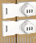 Keyless Cabinet Lock With 3-Digit Password, No Keys Needed, Bifold Door Lock For Cabinets And Drawers, Sliding Closet Lock