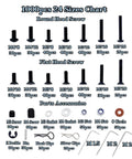 1000 Piece RC Screw Kit With 1000pcs Screws Assortment For Traxxas Axial Redcat HSP SCX10 chart of screw sizes and accessories