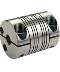 Heavy Duty 4 Beam Clamp Coupling Machined From Solid 7075 Aluminum With Zero Backlash Built For Encoders And Tachometers Sporting 7Mm By 6Mm Bores 28.6Mm Diameter And Lean Profile That Nests In Tight Corners Running Dead Smooth And Hella Reliable showcasing a close-up view of the coupling.