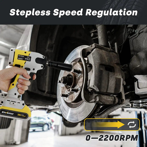 Cordless Brushless Impact Wrench Half Inch Drive With 300 Nm Max Torque 3000 IPM Two Speed 0 To 1000 RPM And 0 To 2200 RPM in use