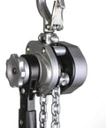 Close-up of Compact Half Ton Chain Lever Hoist Come Along With 1100 Lbs Capacity And 10 Ft Lift Chain, showing durable materials and design.