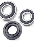 Tough As Nails Front Load Washer Tub Bearing Seal Kit Built Like Steel Solid Upgrade For LG And Kenmore Washers No Sweat Replacement For 4280En4001G Models Smooth Spin Fix Guaranteed Performance, three bearings shown.