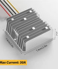 24V To 12V DC Power Converter For Beefed Up Heavy Duty Trucks Cars Boats And Solar Systems 30A 360W with dimensions