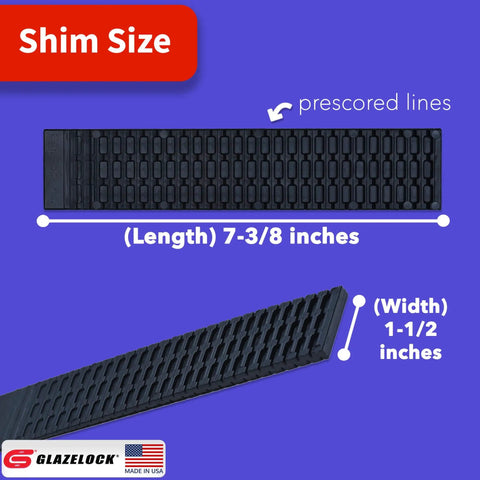 Prescored Plastic Shims For Leveling 12 Pack Quick Snap Wedges To Level Doors Windows Cabinets Toilet Shims DIY Friendly