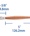 Top Shelf Marking Knife For Serious Woodworking, 5 inch high speed steel double bevel blade on solid rose wood handle.