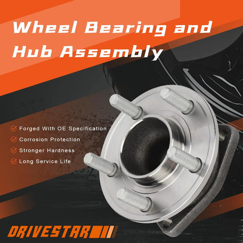 Front Wheel Hub And Bearing Assembly LH RH Fit 2012 2020 Dodge Challenger Charger And Chrysler 300 With 5 Lug ABS