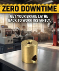 Brake Rotor Lathe Feed Nut Replacement Copper Part 433647 Pro Grade Compatible With Accuturn in workshop setting