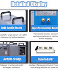 Detailed features of the Top Shelf 15 Kilowatt Induction Heater Featuring Liquid Cooling And Smart Safety Cut Off for metal quenching.