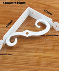 Hella Sturdy 20 Pack L Shape Corner Brackets Heavy Duty Metal Shelf Supports Rust Resistant White Right Angle furniture bracket 140mm