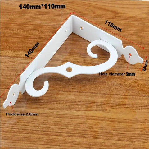 Hella Sturdy 20 Pack L Shape Corner Brackets Heavy Duty Metal Shelf Supports Rust Resistant White Right Angle furniture bracket 140mm