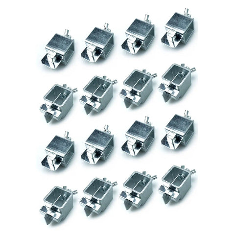 Ycauty 16 Piece Butt Welding Clamp Set Durable Iron Clamps For Precise Metal Plate Joining, features a 16 clamp arrangement.