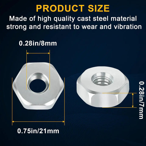 Three Piece 13x19 mm Chainsaw Wrench Set With Ten Sprocket Cover Bar Nut Replacements For Stihl Chainsaws Bar Nut Kit