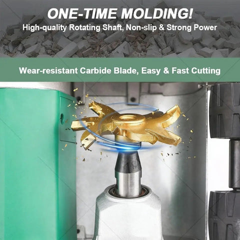 Electric Wall Groove Cutter 1100W With Adjustable Depth showing carbide blade cutting concrete with dust minimization