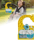 Feeding Pump Organizer For Infinity With One Click Tool Free Install Cute Giraffe Design Holder on stroller with happy child.