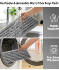 Washable & Reusable Microfiber Mop Pads for Heavy Duty 17 Inch Microfiber Flat Mop Built Like A Tank For No Sweat Floor Care.