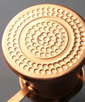 Top view of Turkish Coffee Pot 300ml Stovetop Tea Maker Handcrafted Copper Bronze Pouring Pot For Open Flame Brewing Coffee And Tea Gift