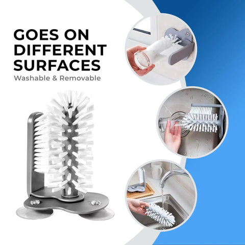 Glass Rinser For Kitchen Sink Stainless Steel Cup Washer Bottle Cleaner Bar Cup Cleaner Sink Attachment features different uses and installations on surfaces.