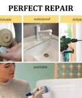 Heavy Duty 2 Part Epoxy Putty For Fast Fix And Bonding, Ultra Strong Multi Purpose Filler Clay, showing polishing, waterproof, drillable features