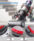 Dust Bin Sealing Ring For V10 SV12 Vacuum Cleaner Dirt Cup Replacement Part shown with installation issues and sealing details.