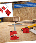 Lightweight Quick Woodworking Pipe Clamp With Ergonomic Grip For One Hand Operation Handy Grippy Durable Coating in workshop