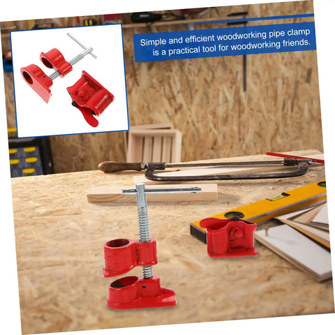 Lightweight Quick Woodworking Pipe Clamp With Ergonomic Grip For One Hand Operation Handy Grippy Durable Coating in workshop