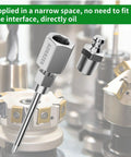 narrow access grease gun needle with coupler set for precise lubrication