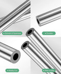 304 stainless steel tubing for DIY projects, showcasing smooth seamless surface, durability, and quality for construction and crafts.