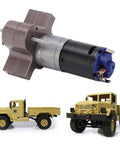 RC Motor Gear Box Set For 1 16 Scale Trucks WPL B1 B 1 C14 Beefed Up Upgrade Parts Metal Gear Box With 370 Motor
