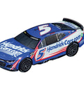 NASCAR Camaro Next Gen ZL1 Slot Car 1 43 Scale Analog Racing Vehicle for GO Slot Car Track Sets with Hendrick Motorsports Kyle Larson No 5 Realistic Detail and Fast Action Race Day Ready Toy Car featuring blue Hendrick Cars livery.